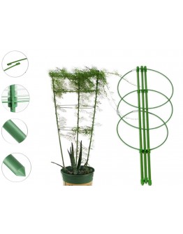 Кръгла подпора за растения и цветен пръстен